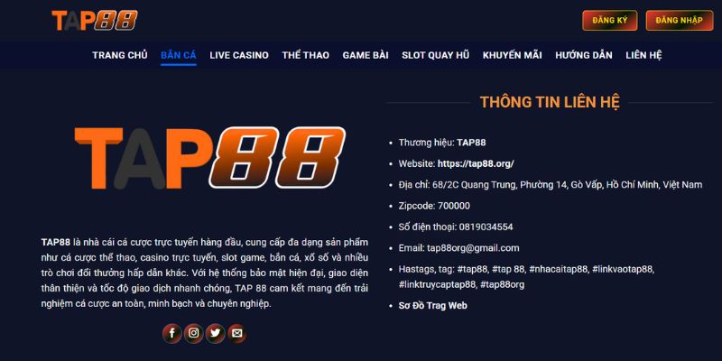 TAP88 được xem là địa chỉ giải trí hàng đầu tại Việt Nam